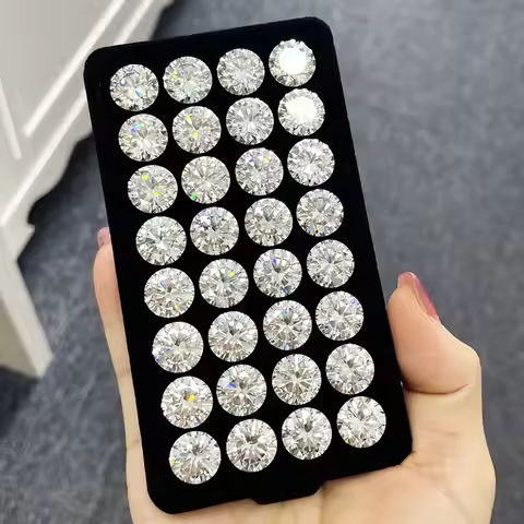 Premium D Color Moissanite Stone with GRA Certificate 0.1-10.0ct Moissanita Loose Gemstones Pass Dia