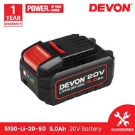 DEVON 5150-Li-20-50 Lithium-Ion Battery 20V 5.0Ah