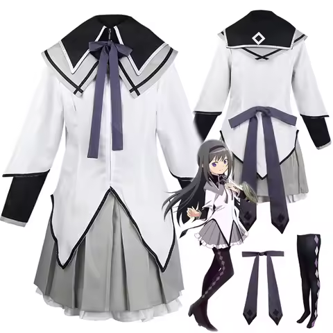 Puella Magi Madoka Magica Homura Akemi Cosplay Costume Anime Madoka Magica Magi Costume Homuras Akem