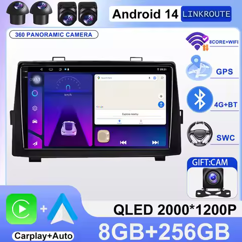 Android 16 For Toyota Noah 80 Esquire Voxy 2014-2021 Car Radio Stereo Head Unit Multimedia Video Pla