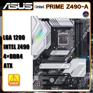 LGA 1200 Intel Z490 Motherboard ASUS PRIME Z490-A Motherboard DDR4 PCI-E 3.0 128GB HDMI USB 3.2 M.2 