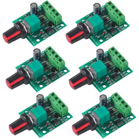 6PCS Low Voltage DC Motor Speed Controller PWM DC 1.8v 3v 5v 6v 7.2v 12v 2A 30W 1803BK 1803B Low Vol