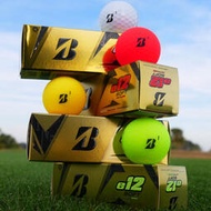 高爾夫球Bridgestone普利司通高爾夫彩球e12彩色高爾夫球三層球可印logo