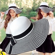 【CW】 2018 Wide Brim Floppy Hat Beach UV Cap Ladies Female