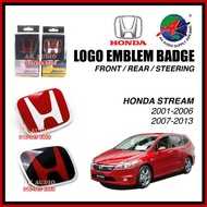 Front And Rear Emblem Badge Honda Stream 2001 - 2013 Car Emblem