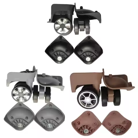 1 pair A78 Replacement Luggage Wheels Repair Accessories Universal Luggage Mute Wheel for Travel Sui
