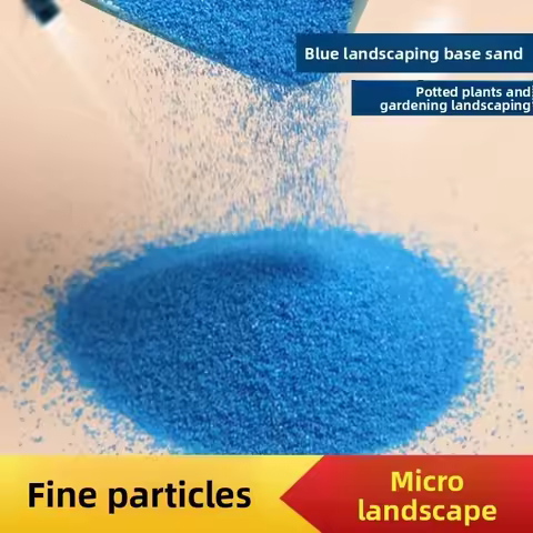 500g Blue Fine Quartz Sand Micro Landscape Decor Sand For Gardening Potted Plant Ecological Bottle F