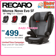 RECARO Monza Nova Evo Seatfix Highback Booster Car Seat 15-36kg