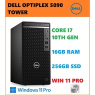 DELL OPTIPLEX 5090 TOWER CORE i7 or i5 10TH GEN/8GB or 16GB RAM/256GB SSD/WIN 11 PRO (REFURBISHED)