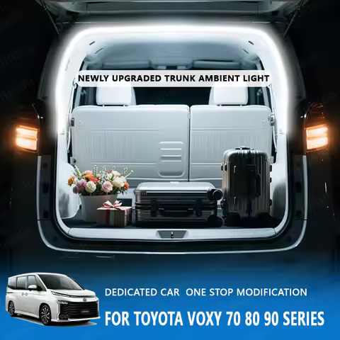 FOR Toyota VOXY 70 80 90 Series trunk modification Atmosphere lights White warm white Rear Trunk LED