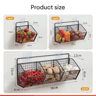 3-compartment mesh shelf for spices, onions and garlic with stickers _GD888
