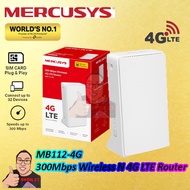 Mercusys MB112-4G Sim Card Router 300 Mbps Wireless N 4G LTE Route
