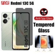 Redmi 13C 5G Privacy Screen Protector Tempered Glass for Redmi 12C 10C Note 13 Pro 4G 5G Note 12 Pro 4G 5G Note 11S 11 Pro 10 Pro Anti Peeping Ceramic Film