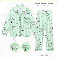 Girls' pajamas long sleeves long pants pyjamas kids girls pyjamas