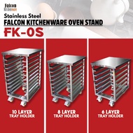 FALCON KITCHENWARE OVEN STAND Full Stainless 201 XL wheels | 6,8,10 Layer for Convection oven | Oven