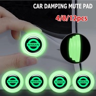 [Ready Stock]4/12Pcs Upgrate Nissan Luminous Car Door Shock Absorber Gasket Sound Insulation Pad Shockproof Thickening Cushion Stickers Car Decoration Accessories for Nissan NV200 Note GTR Qashqai Sylphy Kicks Serena e-power NV350 X-Trail Elgrand Navara