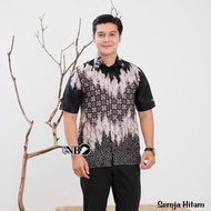 M L XL XXL XXXL PAKAIAN RESMI Hem batik jumbo Hem batik kantor Hem batik kondangan Hem kombinasi len