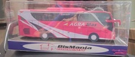 Miniatur Bus (Papercraft) Agra Mas SHD Skala 1:50
