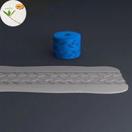 Maud Clay Stamp Roller Geometric Flower Patterns Relief Rolling Tool Ceramic Clay Texture Wheel Clay