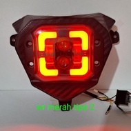 Trend - headlamp reflector iron case klx crf wr 155 led daymaker plus eyebrow angel eyes headlight/ 