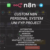 N8N WORKFLOW CUSTOM SERVICE FOR UNI PROJECT / PERSONAL AUTOMATION