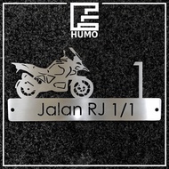 HUMO Stainless Steel House Number Plate Modern Design Metal Nombor Rumah 【Fully Customized】門牌定