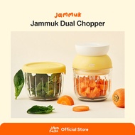 [Malang Honey] Jammuk เครื่องปั่นคู่กำลังไฟ 40W เหมาะสำหรับปริมาณอาหารเด็ก มาพร้อมโถแก้ว 2 ใบ