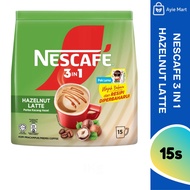 NESCAFE 3in1 Hazelnut Latte | Hazelnut Flavored Coffee 15s x 23g