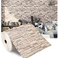 10M/5M/3M/2M/1M 3D Wall Sticker Imitation Brick Bedroom Home Decor Waterproof Self-Adhesive DIY Wall