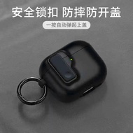 Hard Protector for AirPods 4 with Magnetic Lid Lock Hybrid Case Luxury Protection Cover for Apple Ai