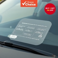 Dashcam Sticker Electrostatic Heat Resistant 10cm by 8cm