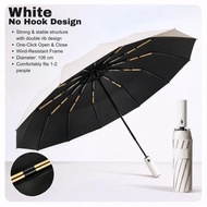 Automatic Weather Proof Umbrella 106cm Large Solid Plain Color Automatic Umbrella Strong Sun Rain Fo