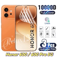 For Honor 600 Pro 5G HD Hydrogel Film Screen Protector 1/2/3 Pcs For Honor 600 600Pro Honor600 Honor