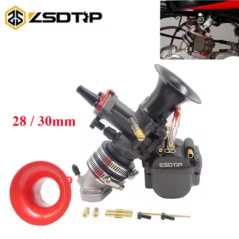 ZSDTRP Maikuni PWK 28 30mm Motorcycle Carburetor YD28 YD30 Carburador With Power Jet ATV Motorcycle 