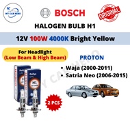 BOSCH H1 Halogen Bulb Low Beam High Beam Headlamp Bulb (2pcs) 12V 100W Mentol Depan for Proton Waja 