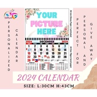 2024 Calendar, personalized calendar, wall calendar, customized calendar