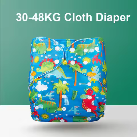 30-48KG Children Waterproof Cloth Pocket Diaper Insters Reusable Washable Teenagers Nappies Adult Co