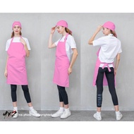 <apron>apron barista / barista apron / chef apron / plain pink apron