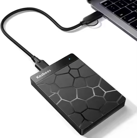 1TB Portable External Hard Drive, Ultra Slim HDD for PC, MAC, Laptop, PS4, Xbox - Plug and Play