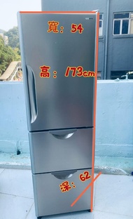 冰箱 ⚡🔊 $1999🔥  日立 305公升 3門 173CM高 窄身款 自動製冰 雪櫃 二手電器 拆舊 搬屋 貨到付款