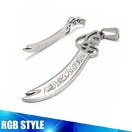 KALUNG TITANIUM PRIA LIONTIN PEDANG / PENDANT SWORD NECKLACE STEEL 316L LIMITED EDITION