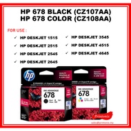 [READY STOCK] HP 678 Ink Cartridge Black OR Tri-color Original for HP Deskjet 1515 2515 2545 2645 35