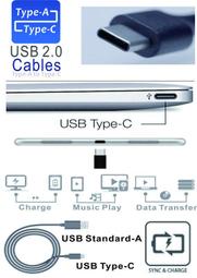 [SONY XZP適用] USB2.0 Type-C公轉A公 傳輸線 數據線 USB-C 充電線(100cm黑色)