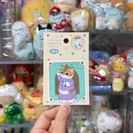 日版 Mofusand 鯊魚貓 星座系列 diecut sticker 貼紙 - 啡貓 睡衣 水綠色背景