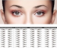 DAGEDA Brown 40 Pairs 4 PC 4D Eyebrow Transfers Stickers, Long Lasting Natural Waterproof Bionic Eye