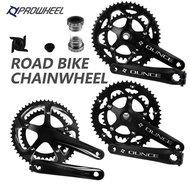 PROWHEEL Road Hollow Double Sprockets Crankset 50T-34T 53T-39T 170mm Crank 110/130 BCD