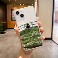 etro Van-Gogh Cat Phone Case for IPhone 15 14 13 12 11 Pro Max Mini 7 8Plus SE2 X XS XR Clear Soft S