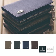 74ounce FIT Fashionable Zipper Half Fold Short Clip [N-482-FI] Visible Canvas.water Repellent