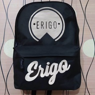 tas ransel sekolah backpack pria wanita logo erigo sablon
