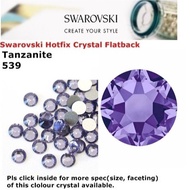 Hotfix Crystal Swarovski Elements Batu Tampal/Iron on Crystal (Tanzanite 539)